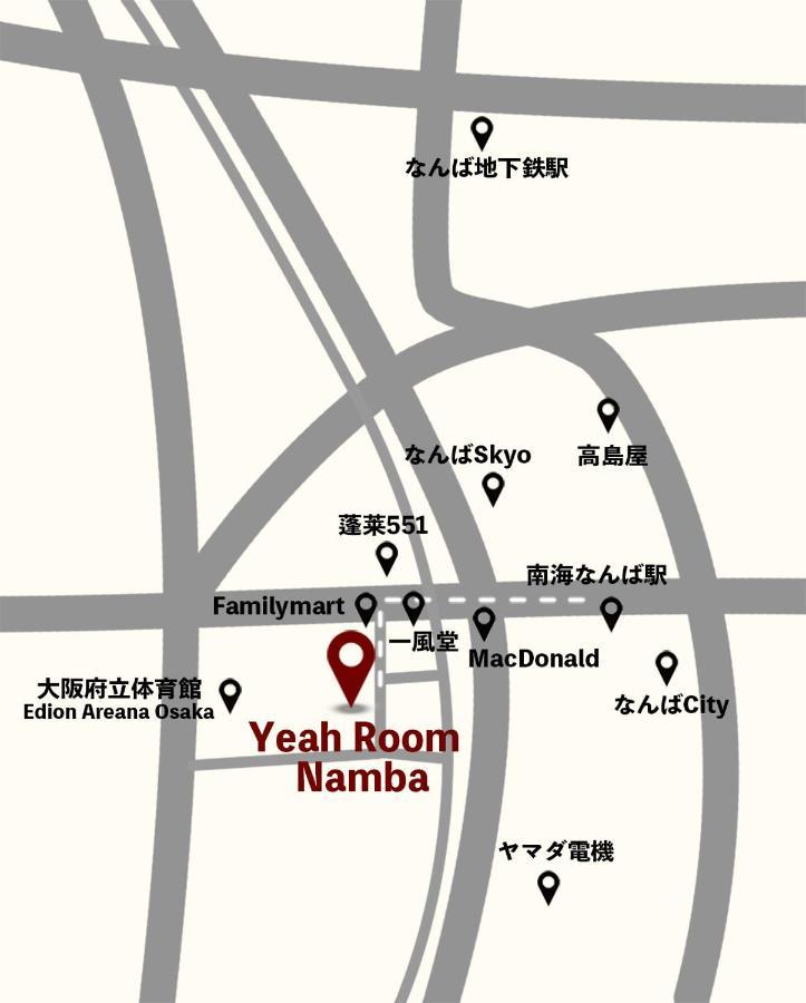 Yeah Room Namba Osaka Exteriör bild